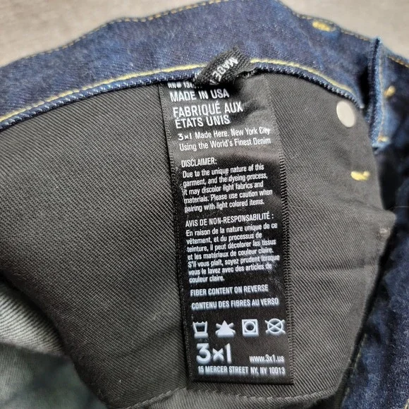 3X1 M4 STRAIGHT LEG JEANS, SIZE 28
